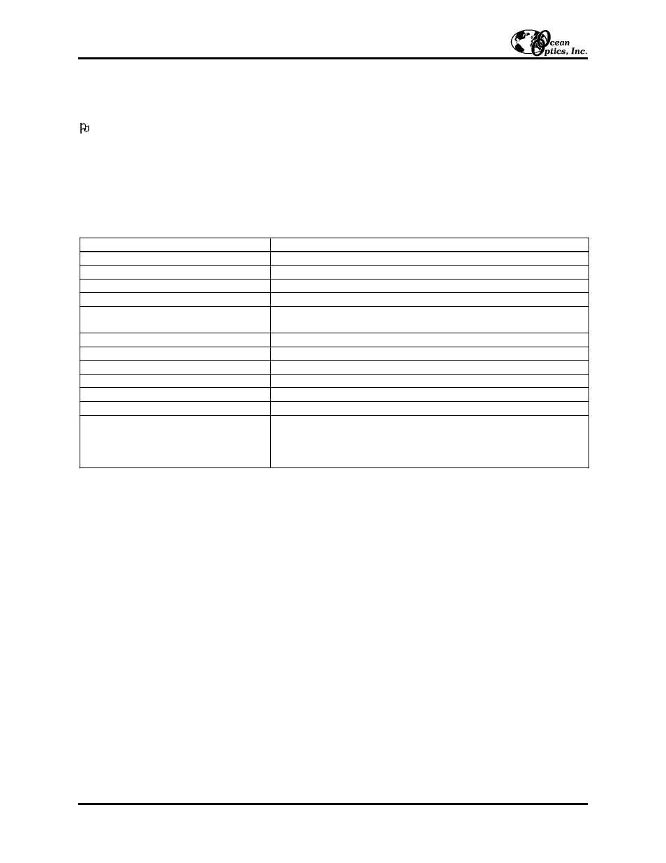 Specifications | Ocean Optics DT1000 User Manual | Page 3 / 3