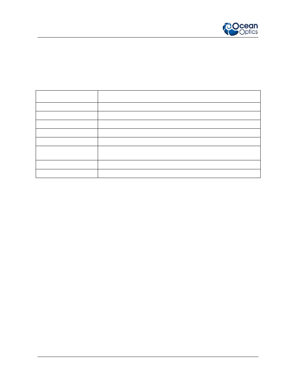 Specifications | Ocean Optics Jaz Battery Pack User Manual | Page 4 / 4