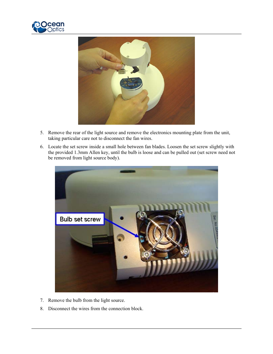 Ocean Optics OTS User Manual | Page 21 / 24