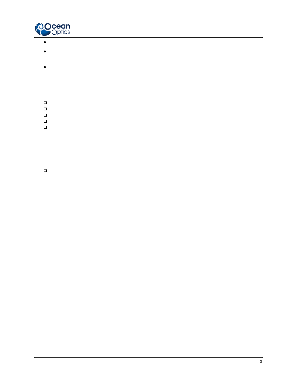 Package contents, Additional equipment required | Ocean Optics Multimode Spectrum − Lab Versions User Manual | Page 11 / 22