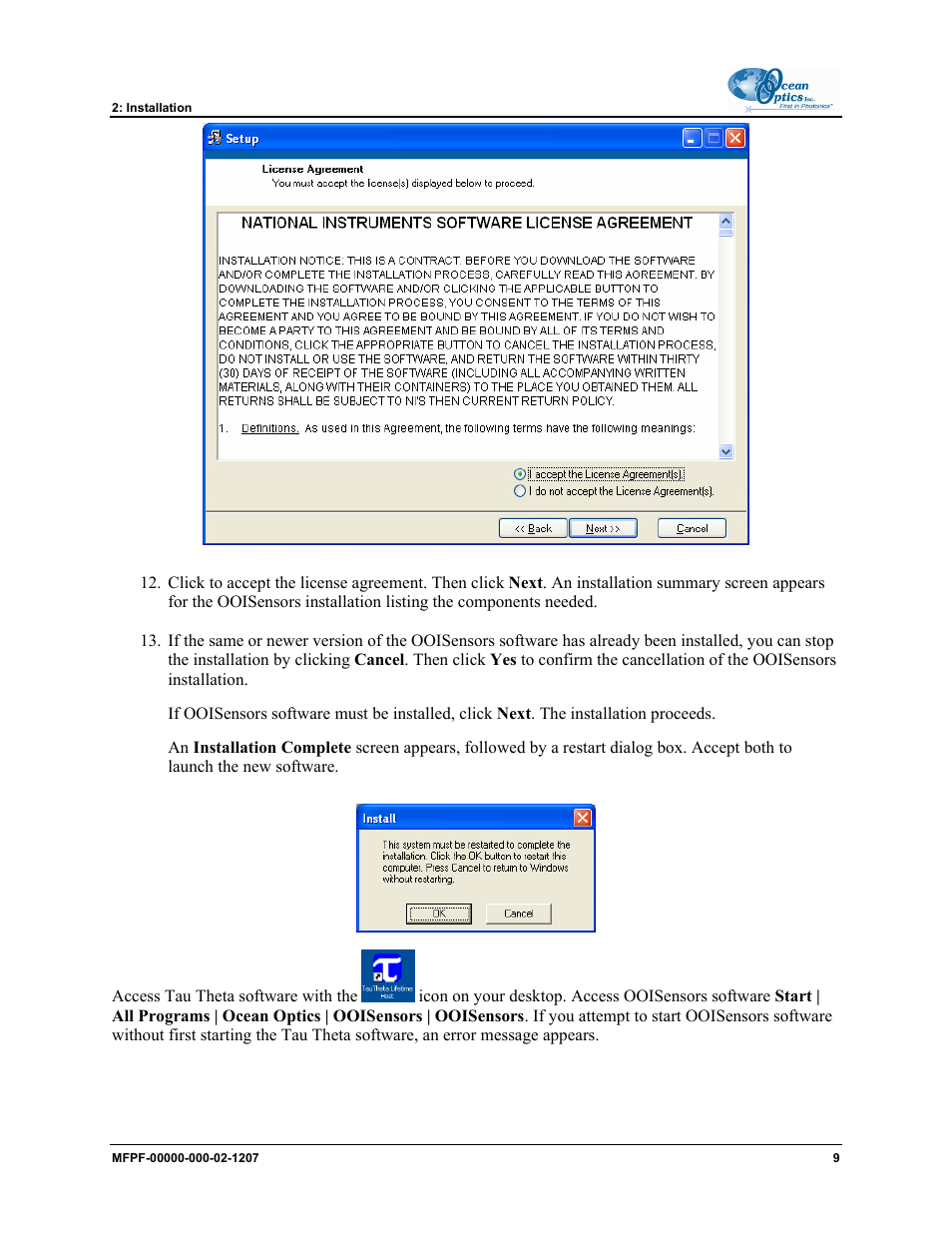 Ocean Optics MultiFrequency Phase Fluorometer User Manual | Page 17 / 32