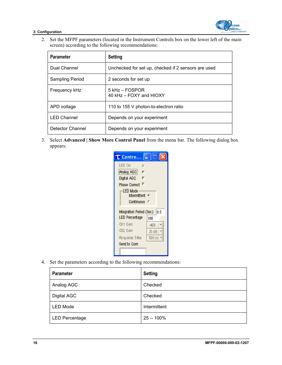 Ocean Optics MultiFrequency Phase Fluorometer User Manual | Page 24 / 32