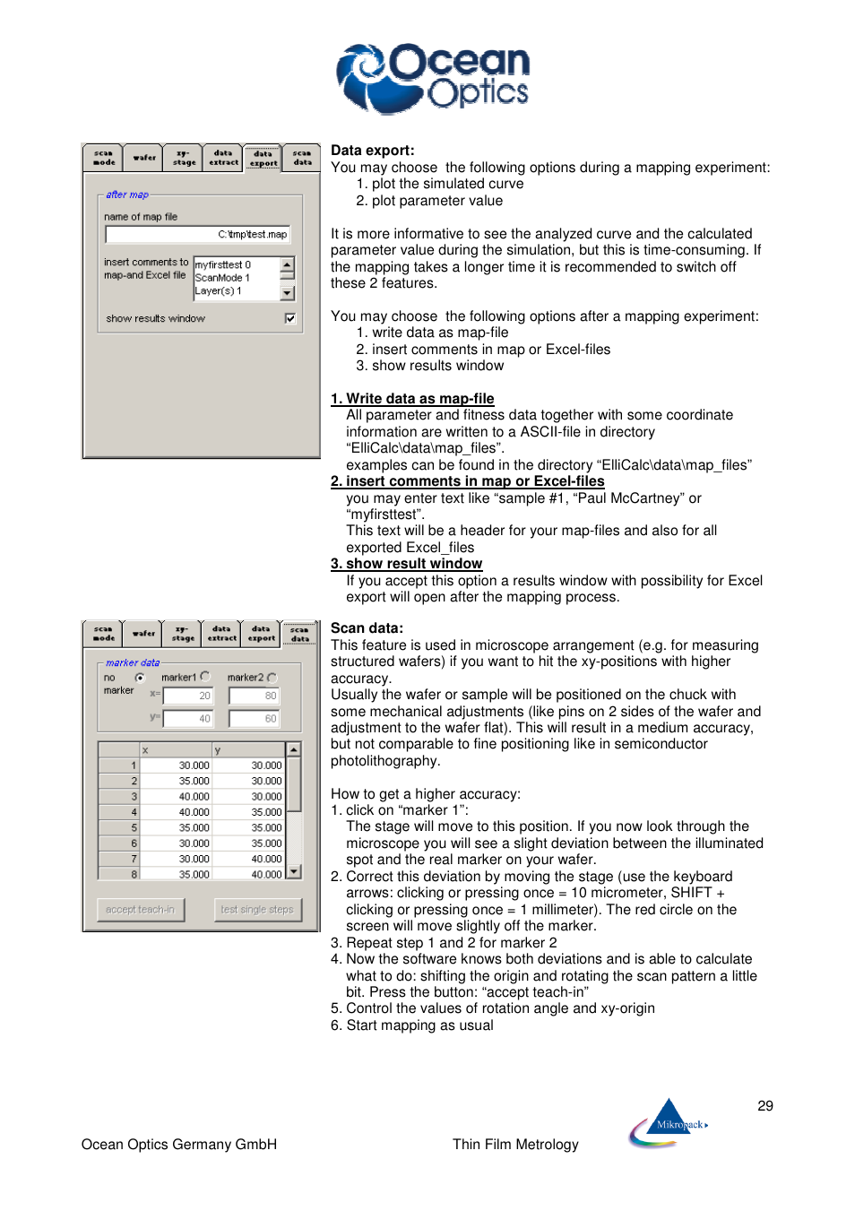 Ocean Optics ElliCalc User Manual | Page 30 / 59