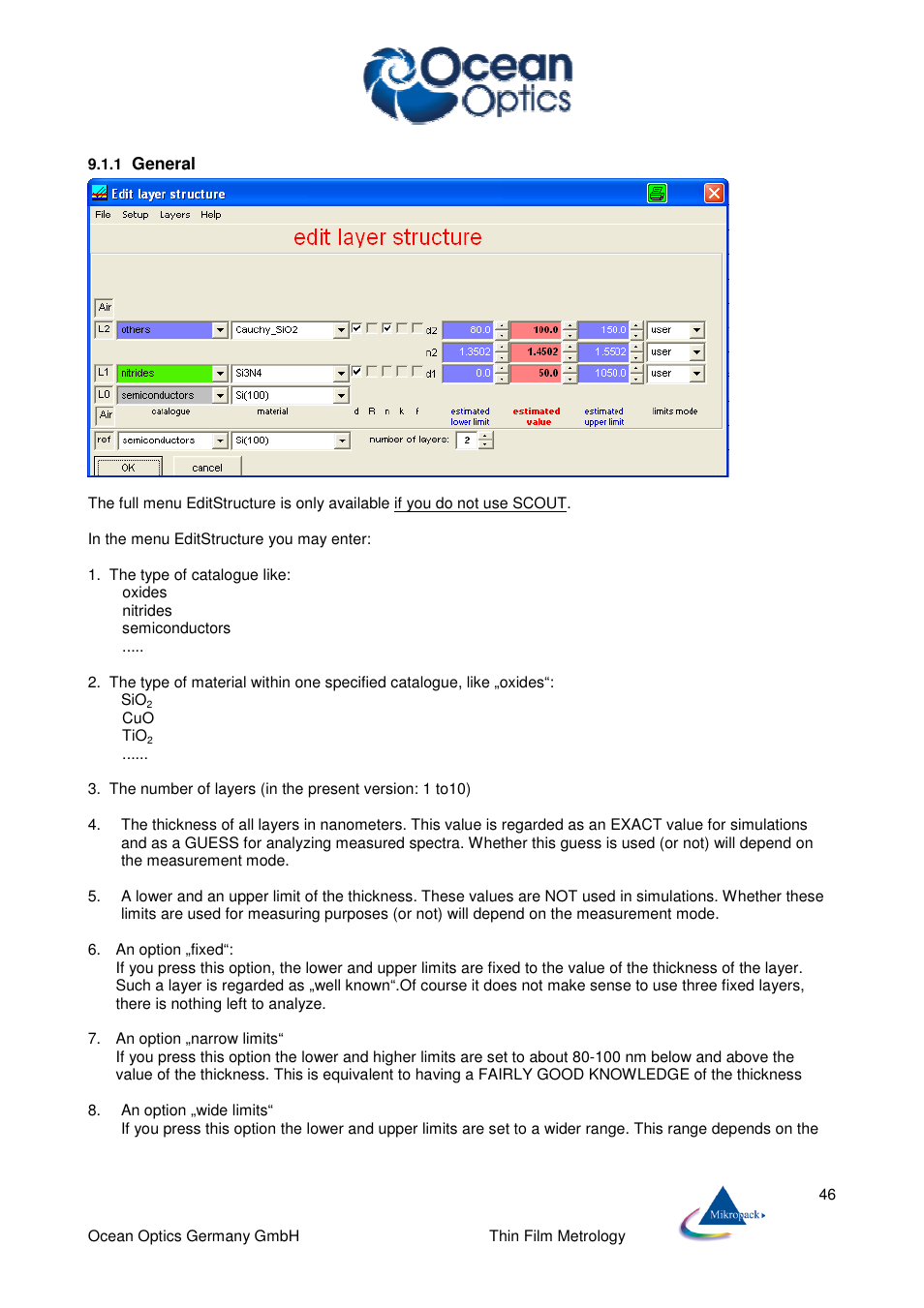 Ocean Optics ElliCalc User Manual | Page 47 / 59