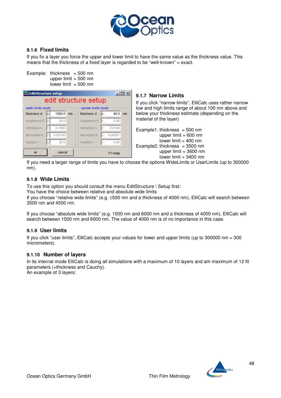 Ocean Optics ElliCalc User Manual | Page 49 / 59