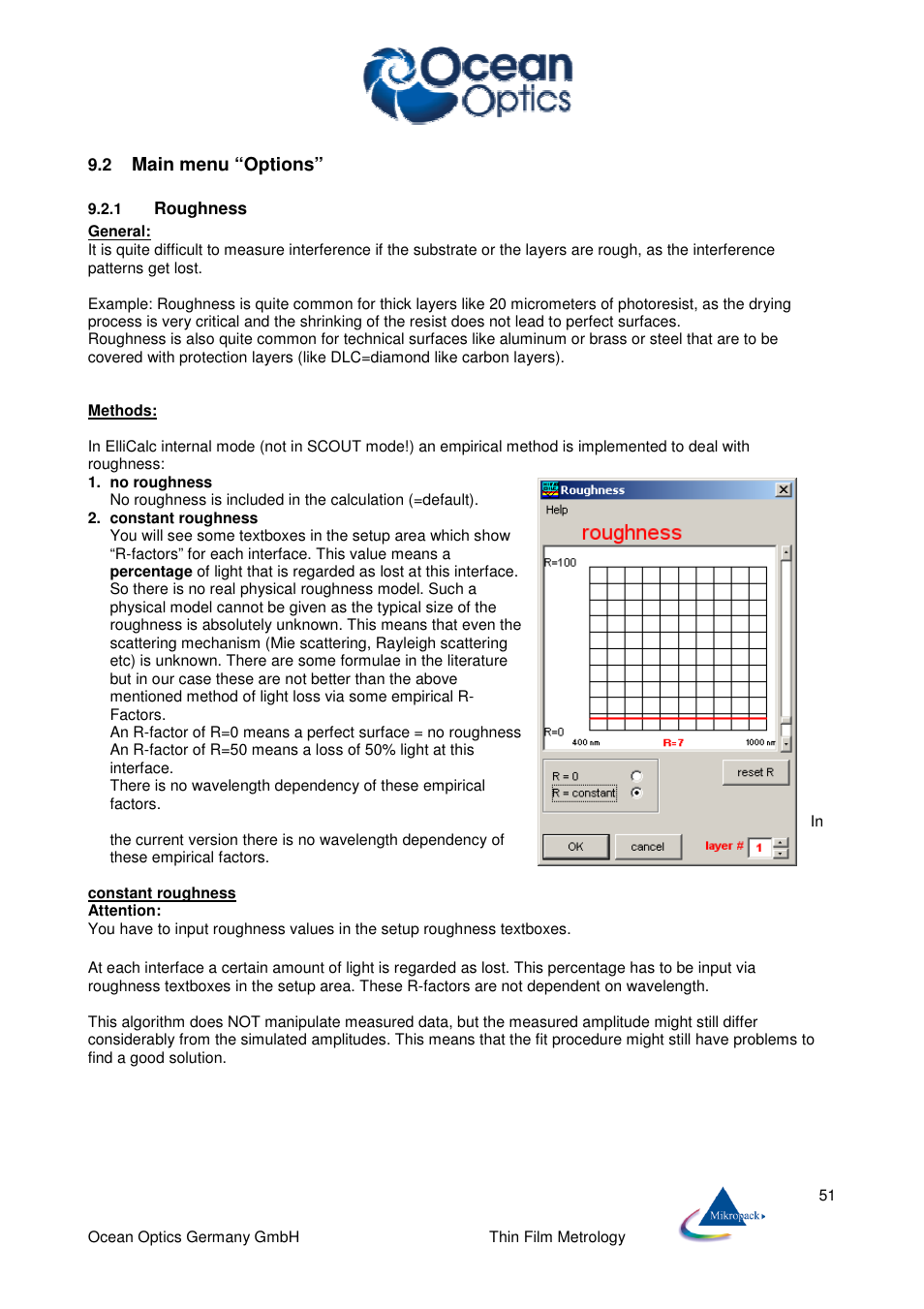 Ocean Optics ElliCalc User Manual | Page 52 / 59