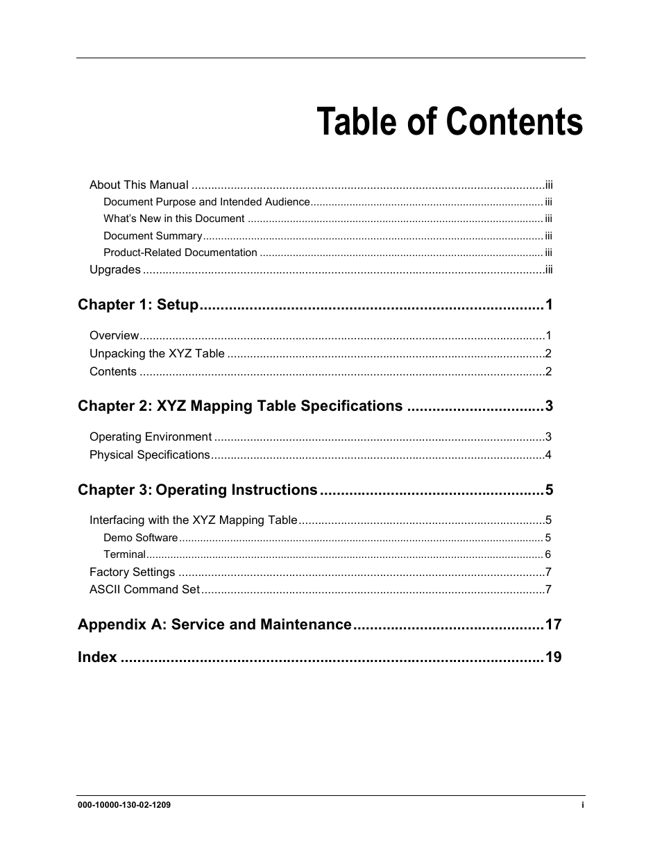 Ocean Optics XYZ Mapping Tables User Manual | Page 5 / 28