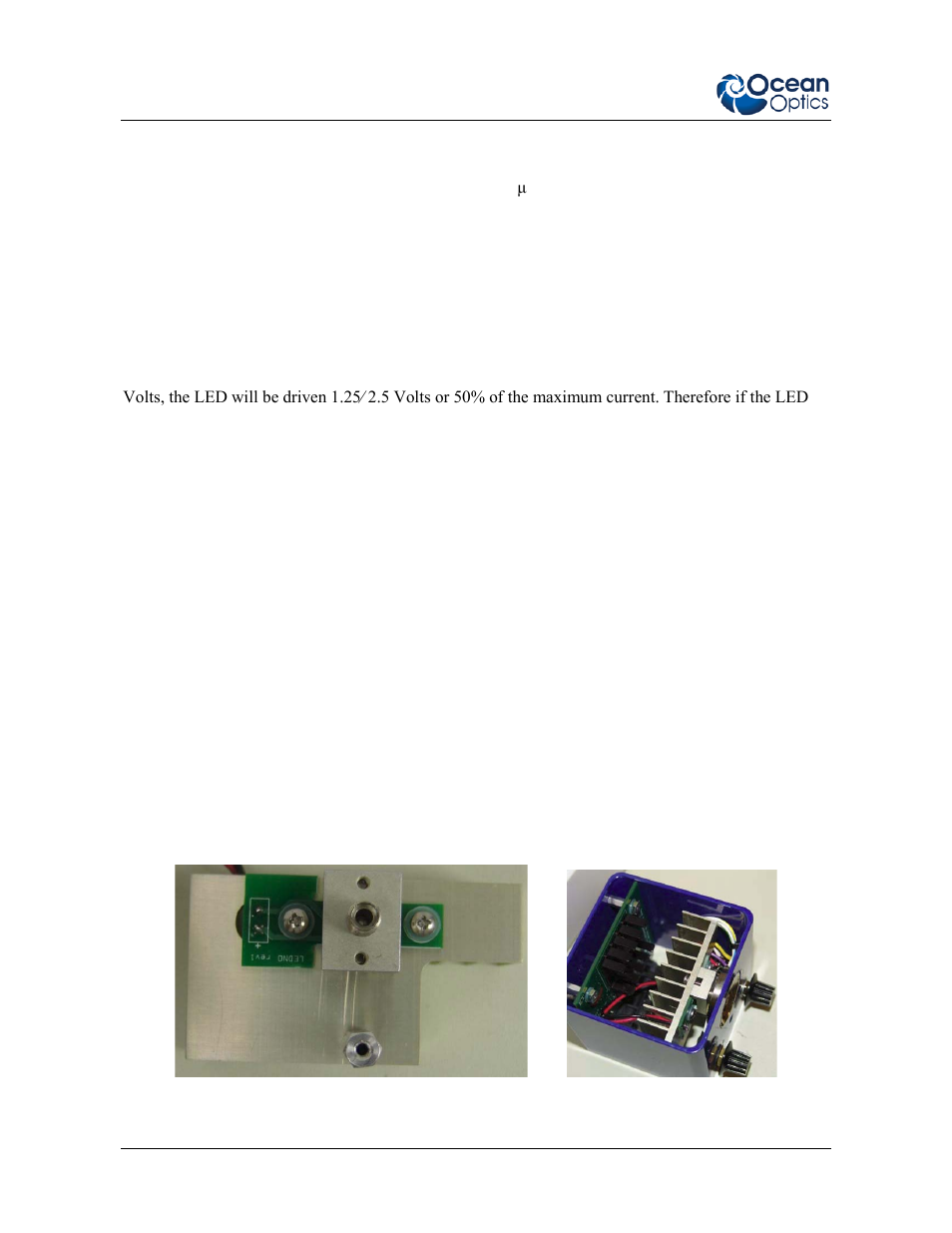 Internal/external control (j5), Intensity control jumper (j6), Exchanging led modules | Led module types | Ocean Optics LLS Series LED User Manual | Page 6 / 8