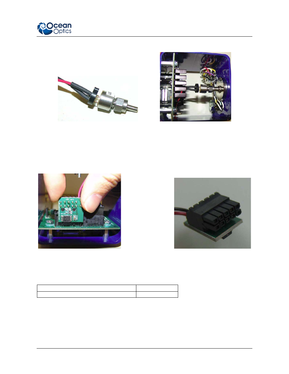 Removing the led module, External power requirements | Ocean Optics LLS Series LED User Manual | Page 7 / 8