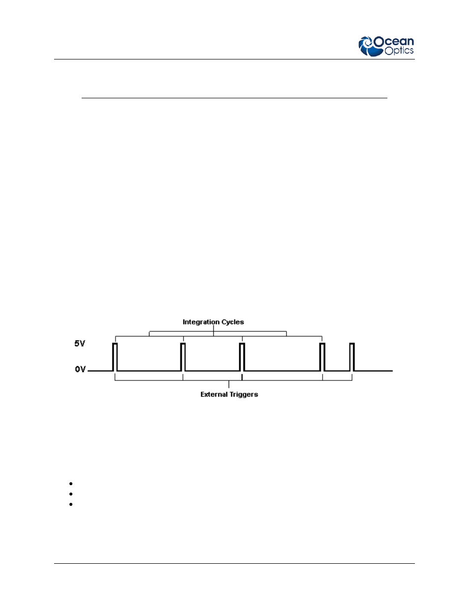 When to use external synchronization trigger mode | Ocean Optics External Triggering Options User Manual | Page 8 / 14
