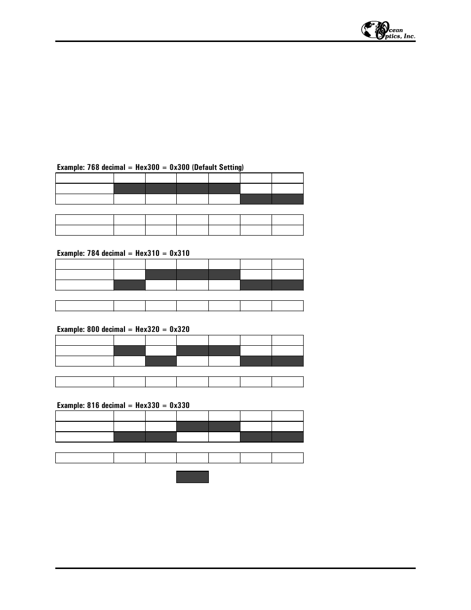 Changing the base address settings for the adc500 | Ocean Optics ADC5000 User Manual | Page 5 / 6