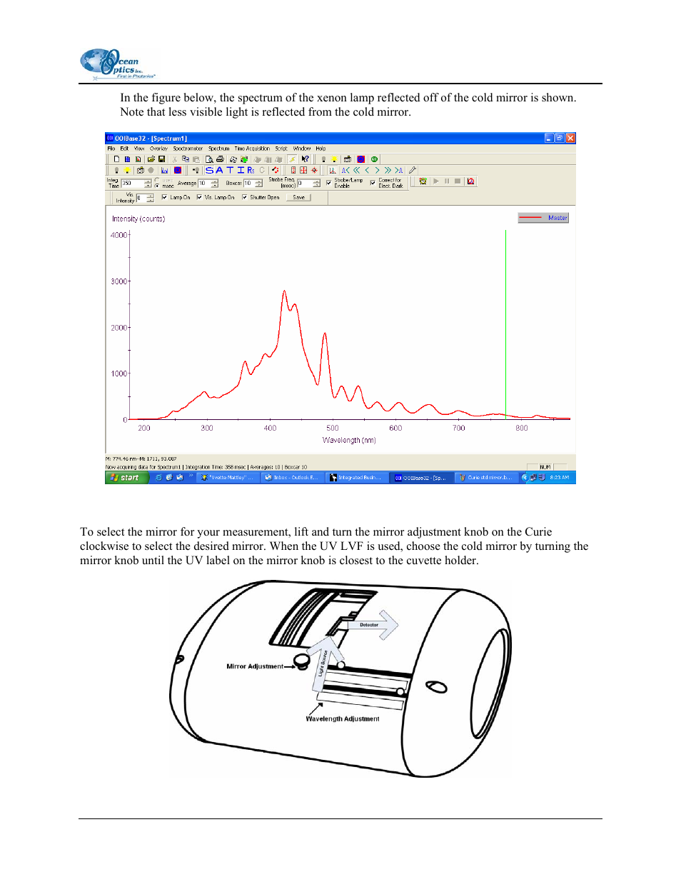 Ocean Optics Curie UV-VIS Emission User Manual | Page 31 / 60