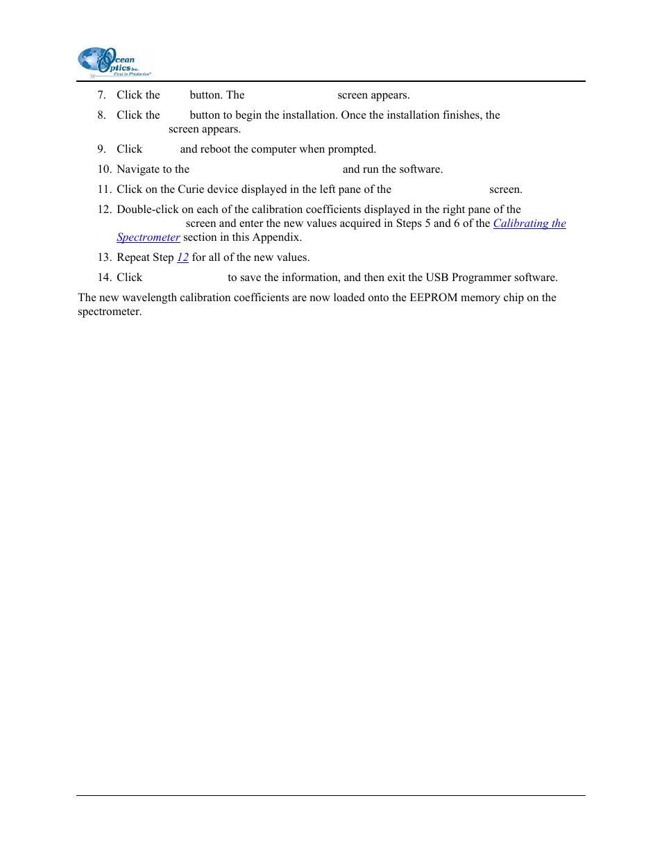 Ocean Optics Curie UV-VIS Emission User Manual | Page 51 / 60