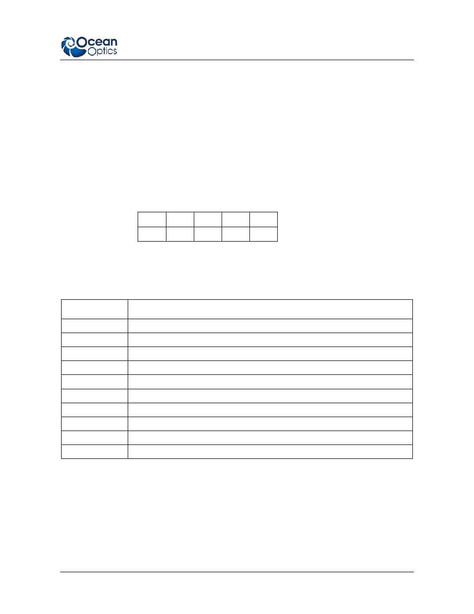 Usb-aout specifications, Usb-aout pinout information, Pin tp connector | Ocean Optics USB-AOUT User Manual | Page 5 / 6