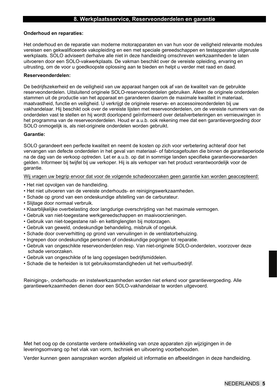 SOLO 462 Handbetätigte Druckspritze User Manual | Page 29 / 32