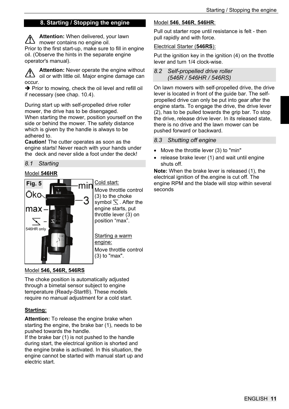 SOLO 546R Rasenmäher _2013 User Manual | Page 27 / 68