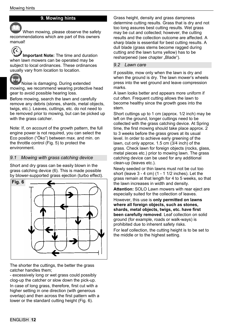 SOLO 546R Rasenmäher _2013 User Manual | Page 28 / 68