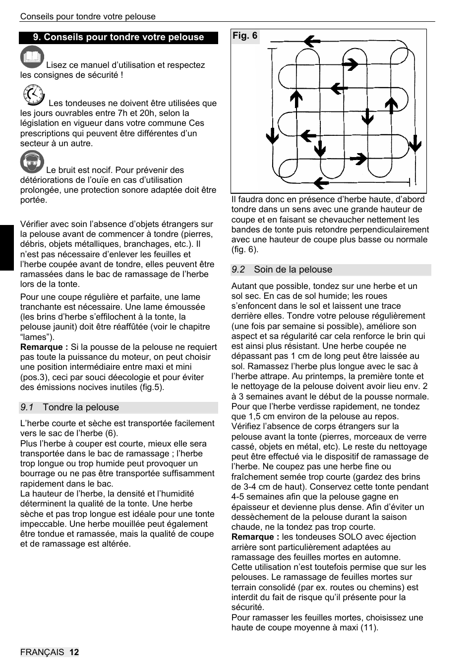 SOLO 546R Rasenmäher _2013 User Manual | Page 44 / 68