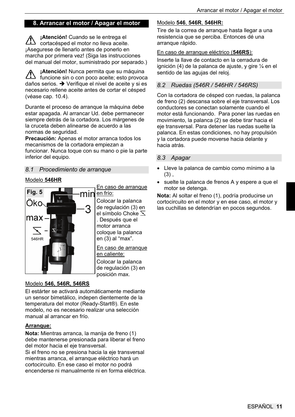 SOLO 546R Rasenmäher _2013 User Manual | Page 59 / 68