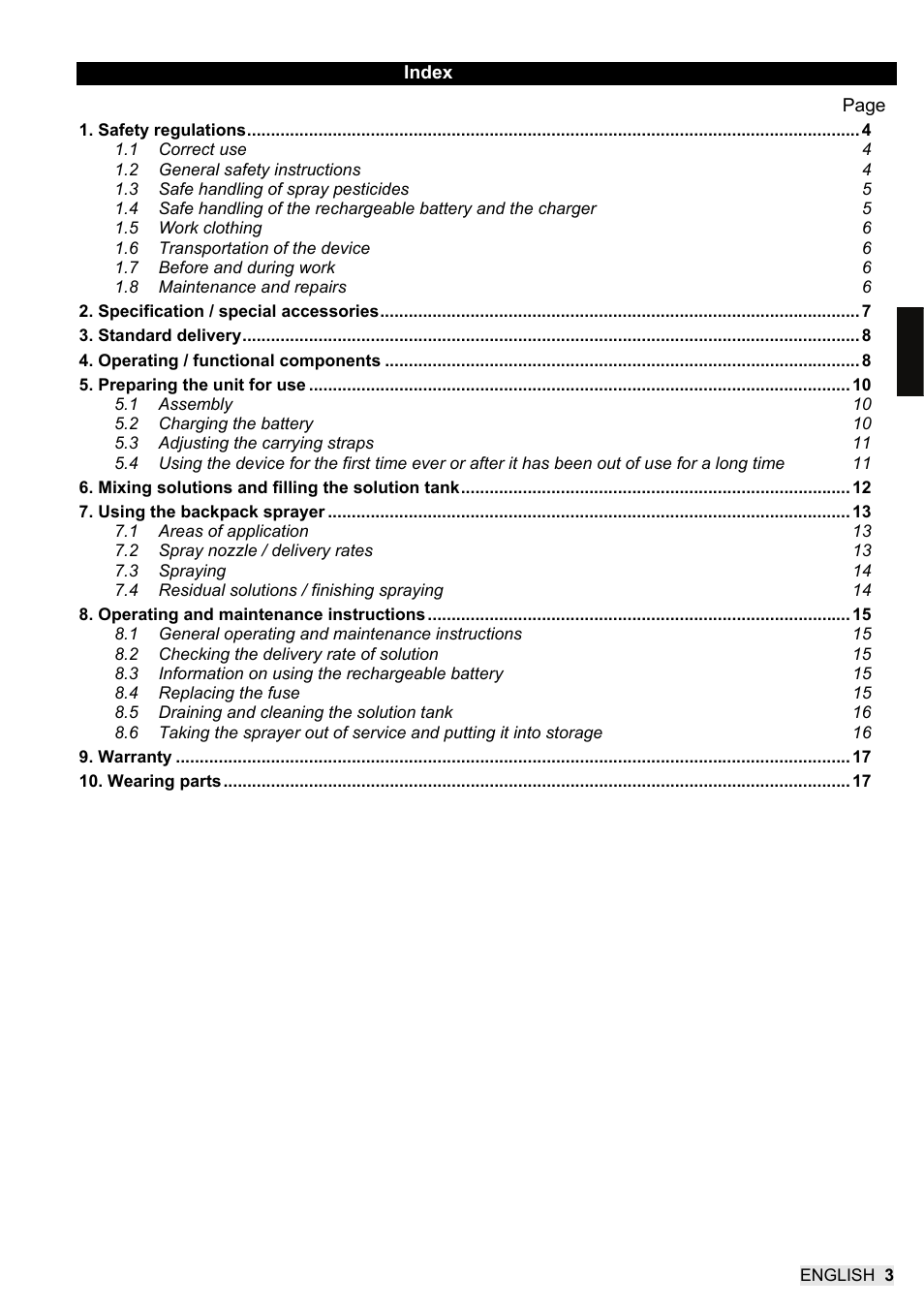 SOLO 416 Rückentragbare Akku-Druckspritze User Manual | Page 19 / 100