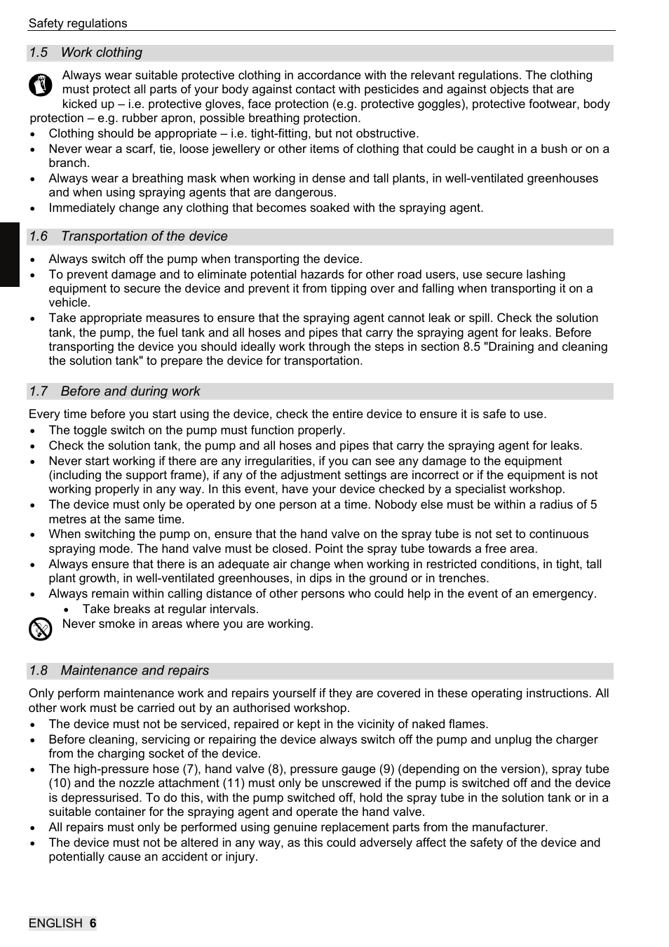 SOLO 416 Rückentragbare Akku-Druckspritze User Manual | Page 22 / 100