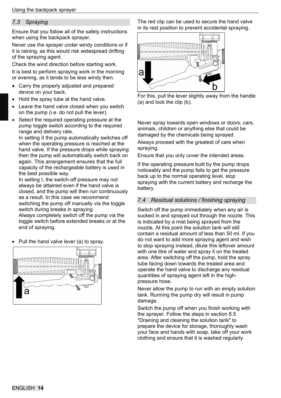 SOLO 416 Rückentragbare Akku-Druckspritze User Manual | Page 30 / 100