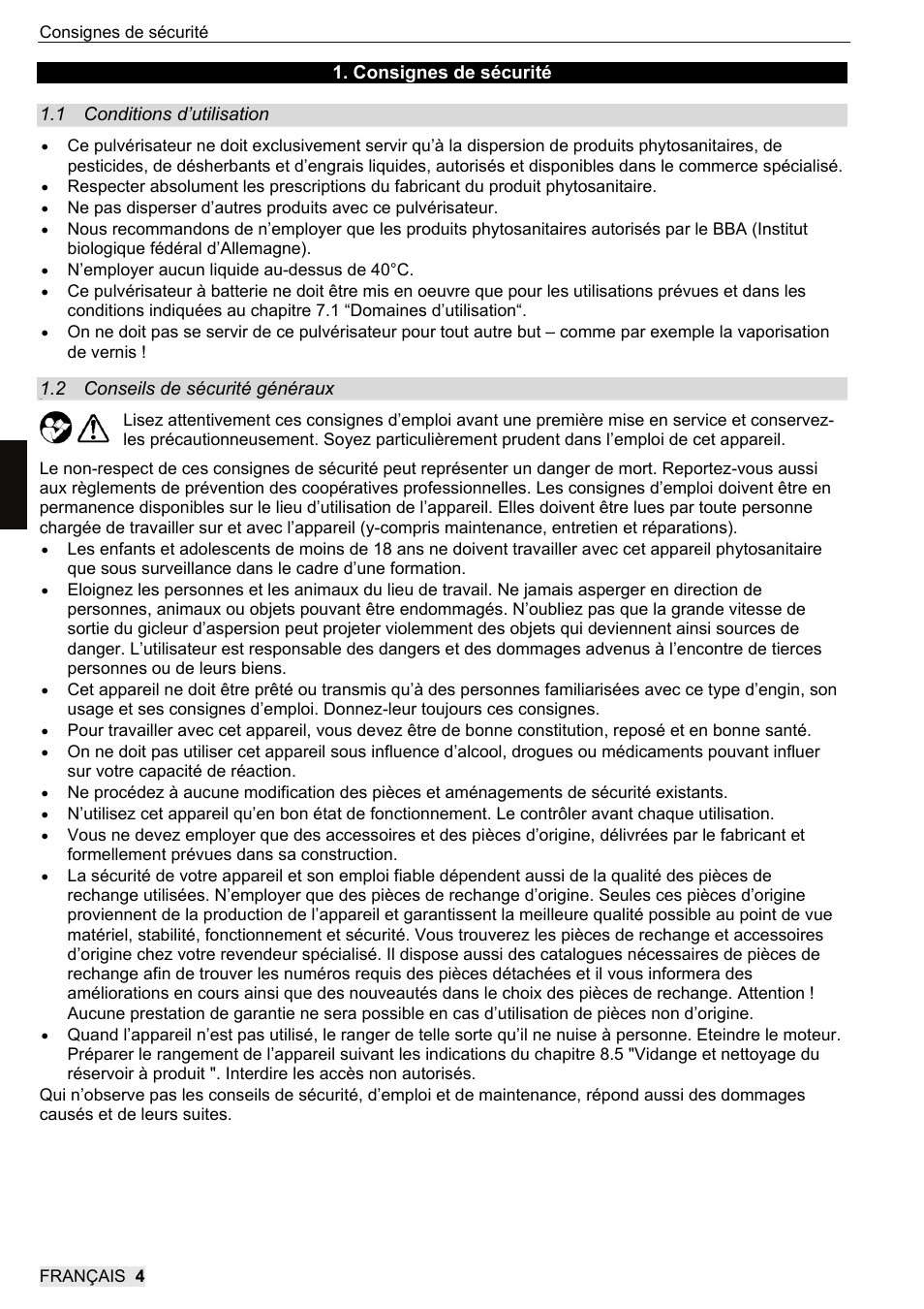 SOLO 416 Rückentragbare Akku-Druckspritze User Manual | Page 36 / 100