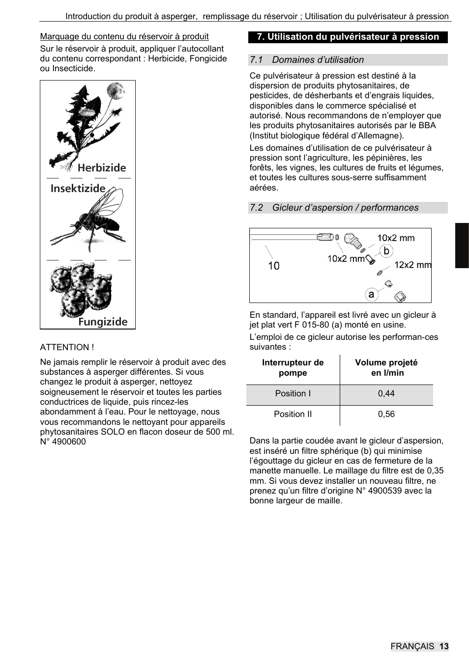 SOLO 416 Rückentragbare Akku-Druckspritze User Manual | Page 45 / 100