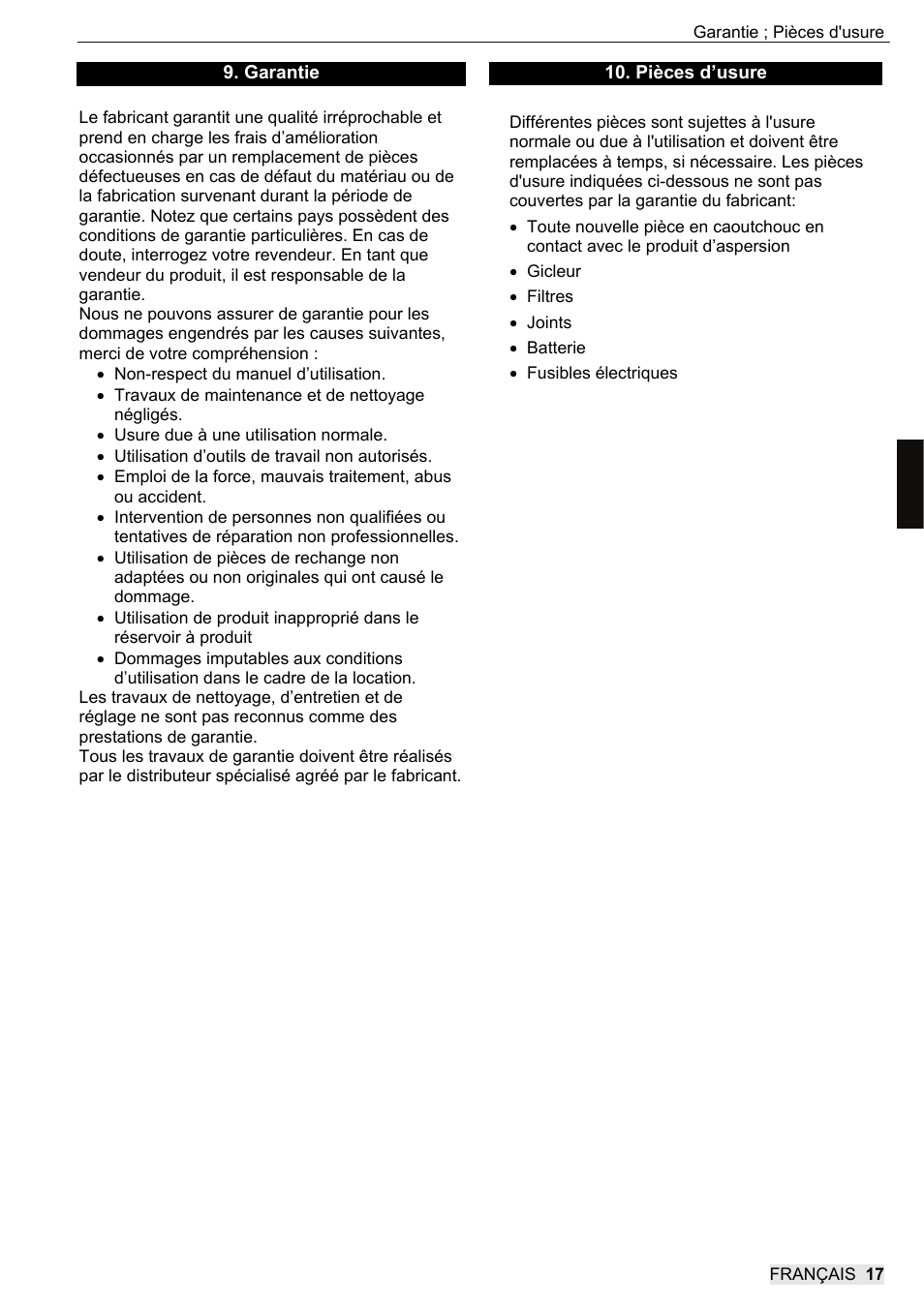 SOLO 416 Rückentragbare Akku-Druckspritze User Manual | Page 49 / 100