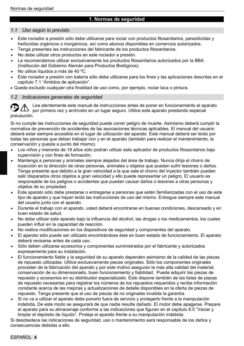 SOLO 416 Rückentragbare Akku-Druckspritze User Manual | Page 52 / 100