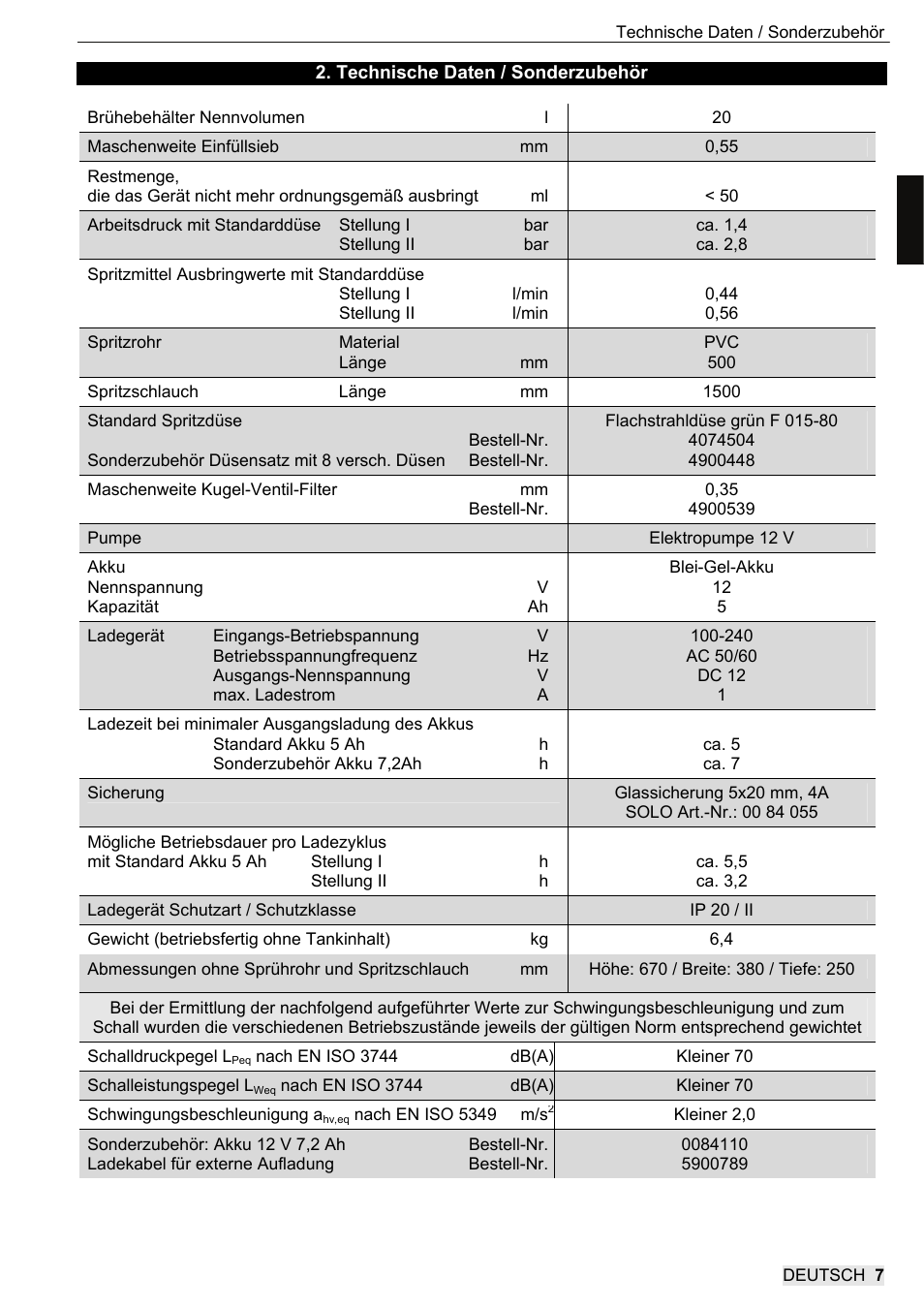 SOLO 416 Rückentragbare Akku-Druckspritze User Manual | Page 7 / 100