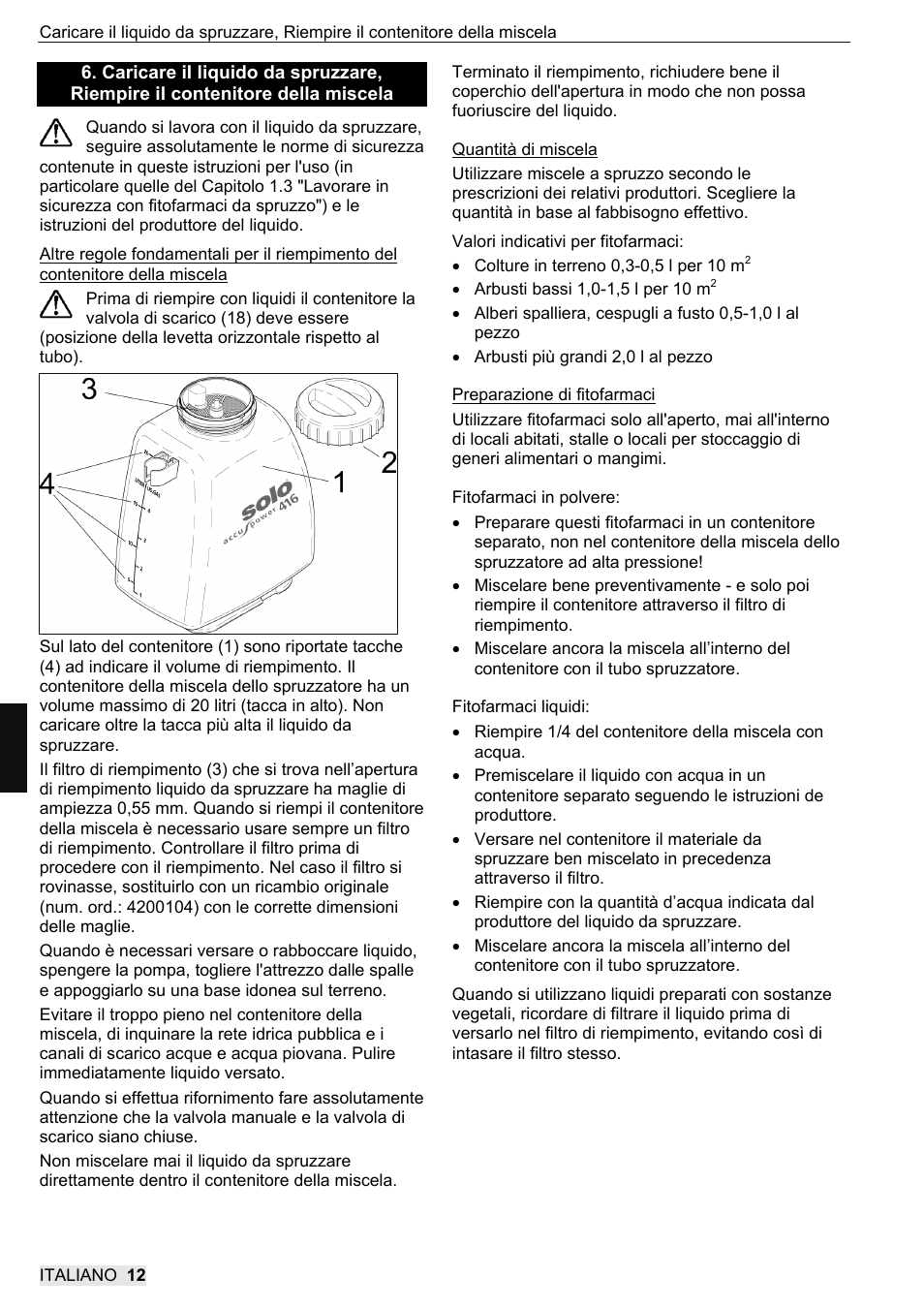 SOLO 416 Rückentragbare Akku-Druckspritze User Manual | Page 76 / 100