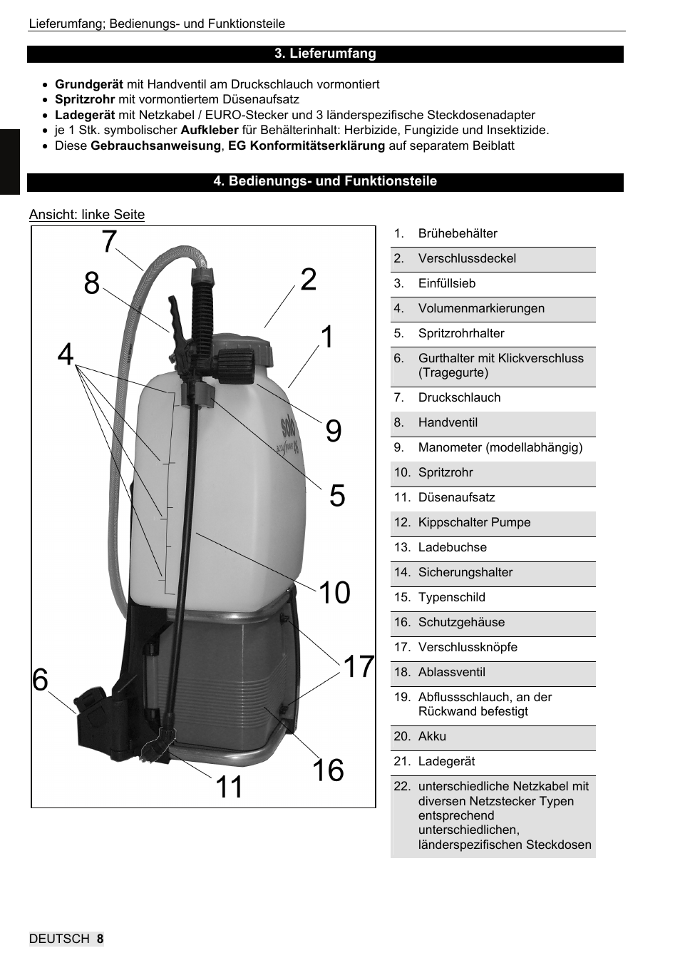 SOLO 416 Rückentragbare Akku-Druckspritze User Manual | Page 8 / 100