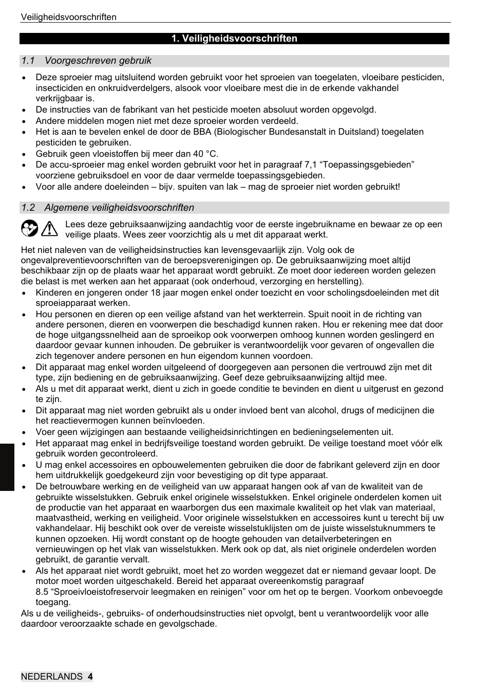 SOLO 416 Rückentragbare Akku-Druckspritze User Manual | Page 84 / 100