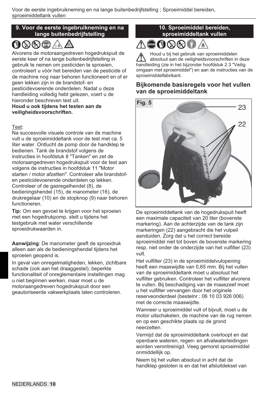 SOLO 433 Hochdruckspritze User Manual | Page 100 / 112