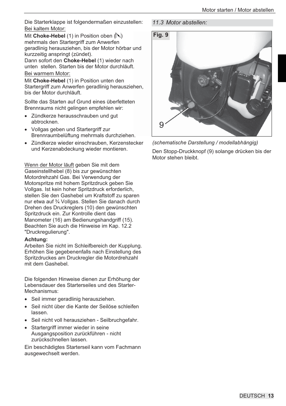 SOLO 433 Hochdruckspritze User Manual | Page 13 / 112