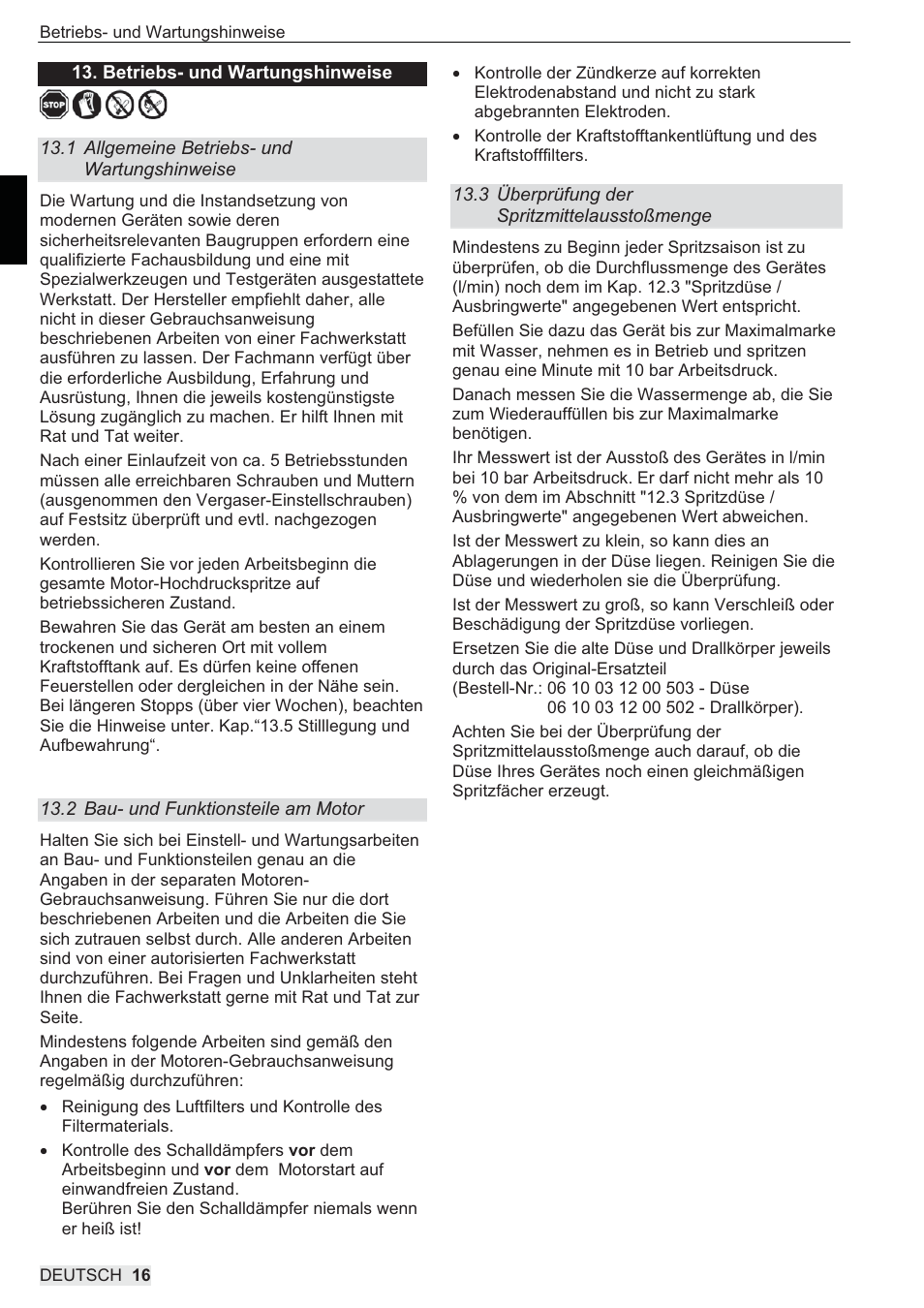 SOLO 433 Hochdruckspritze User Manual | Page 16 / 112
