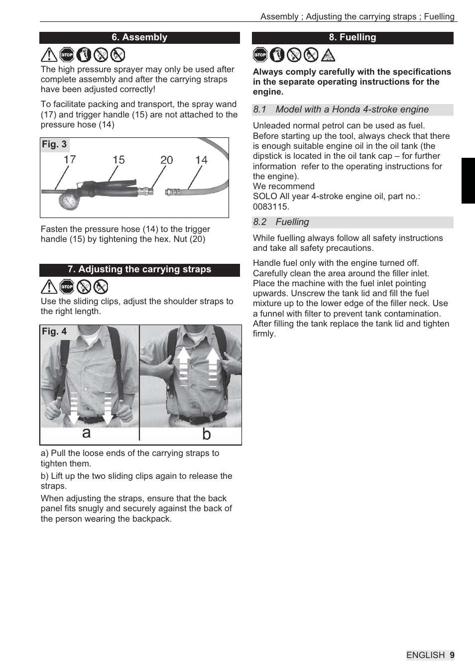 SOLO 433 Hochdruckspritze User Manual | Page 27 / 112