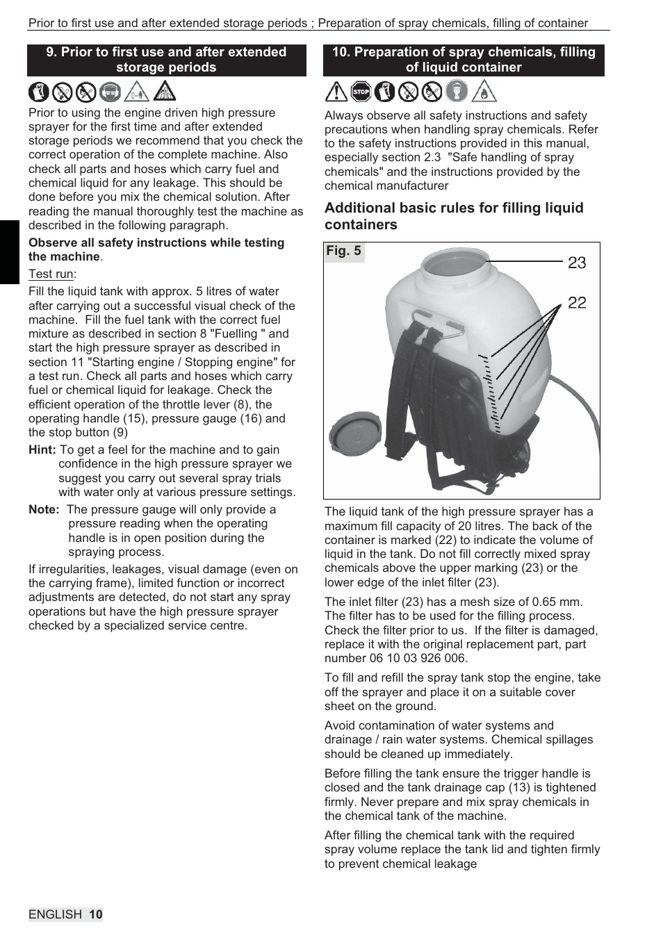 SOLO 433 Hochdruckspritze User Manual | Page 28 / 112