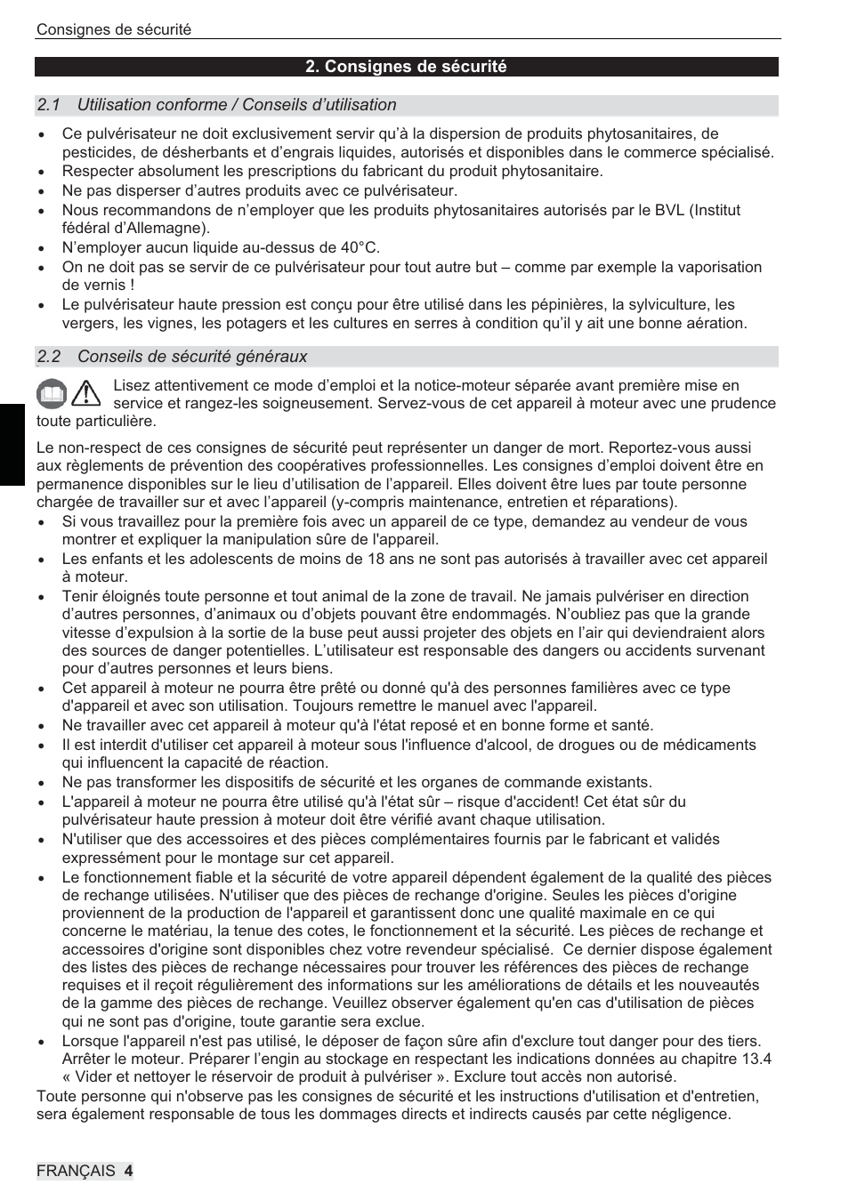 SOLO 433 Hochdruckspritze User Manual | Page 40 / 112