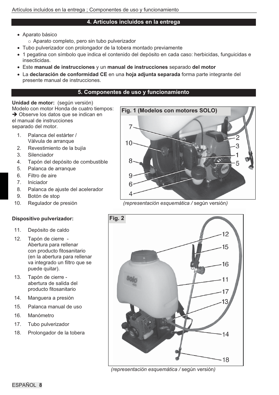 SOLO 433 Hochdruckspritze User Manual | Page 62 / 112