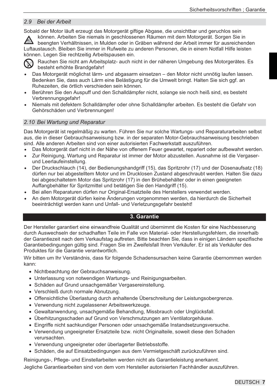SOLO 433 Hochdruckspritze User Manual | Page 7 / 112