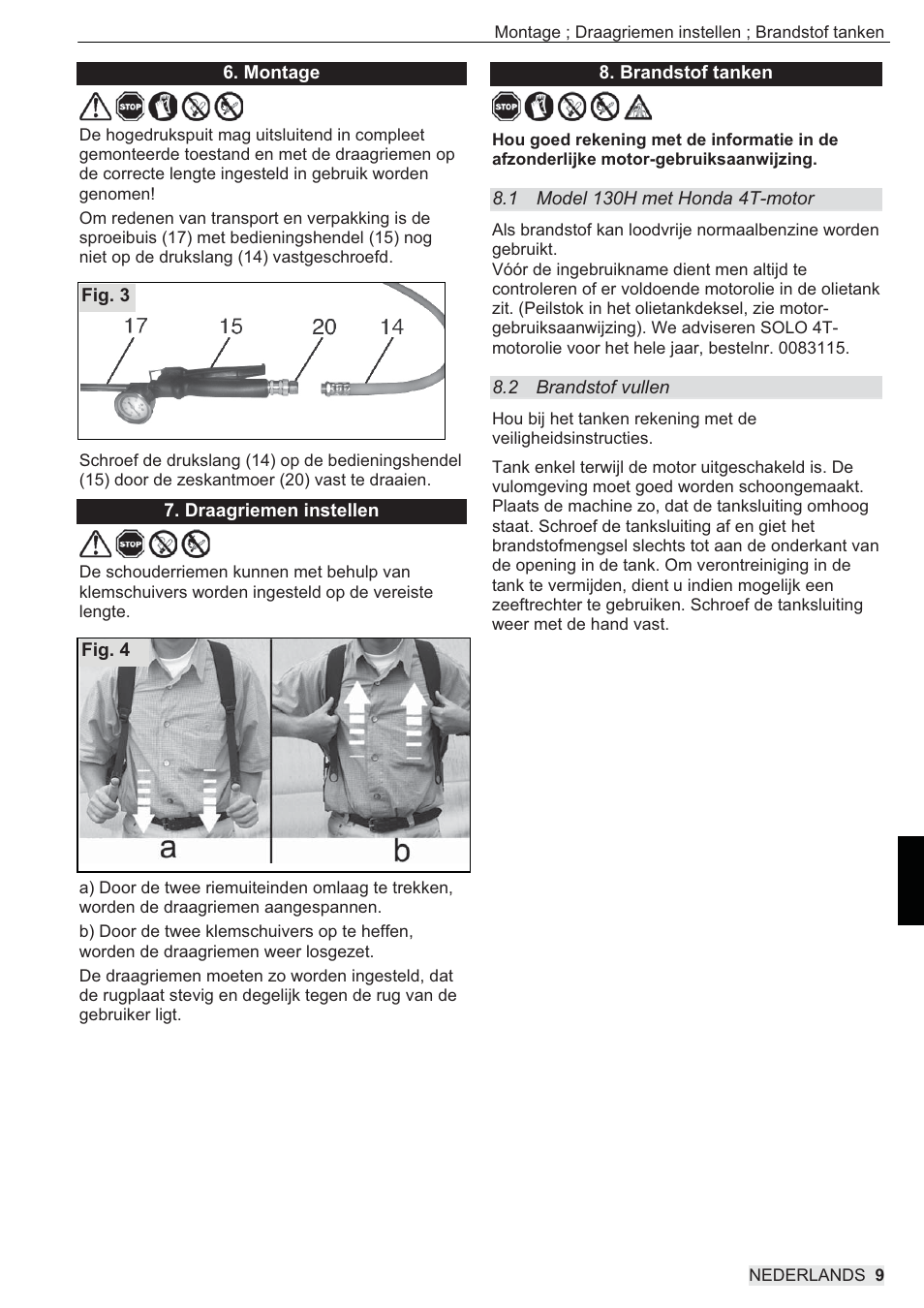 SOLO 433 Hochdruckspritze User Manual | Page 99 / 112
