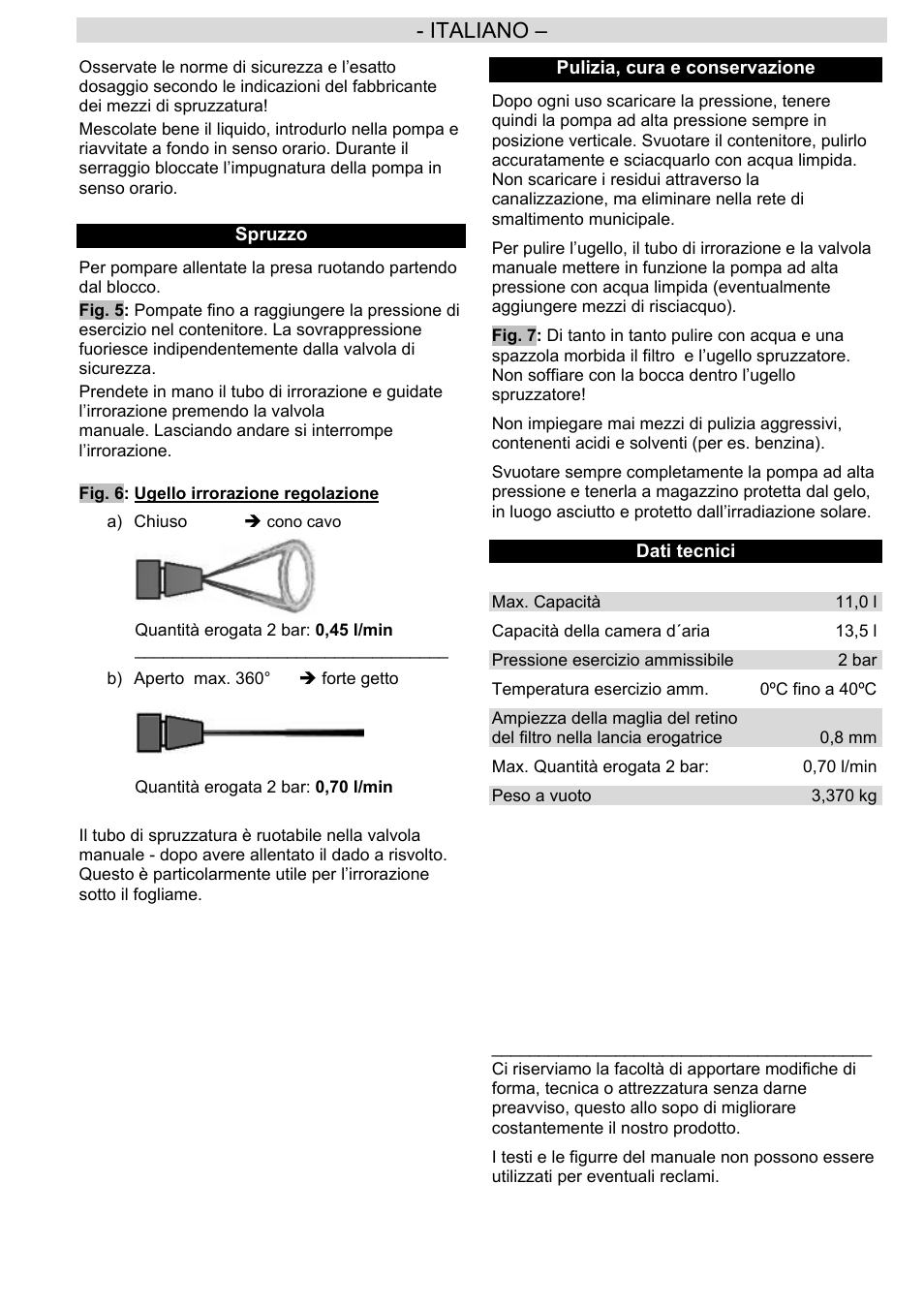 Italiano | SOLO 453 Trolley-Spritze User Manual | Page 13 / 16
