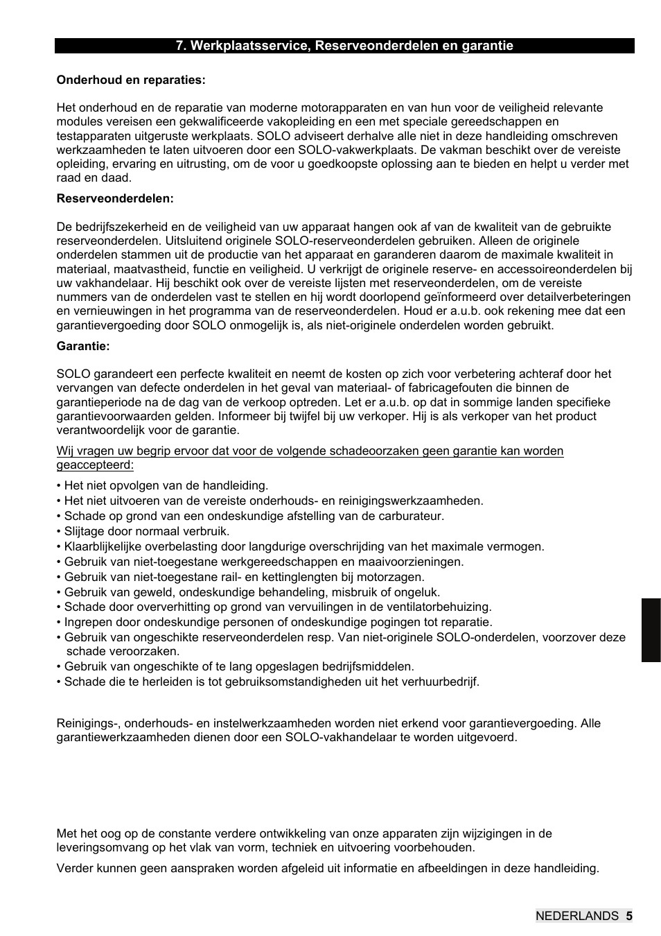 SOLO 456 Handbetätigte Druckspritze User Manual | Page 29 / 32