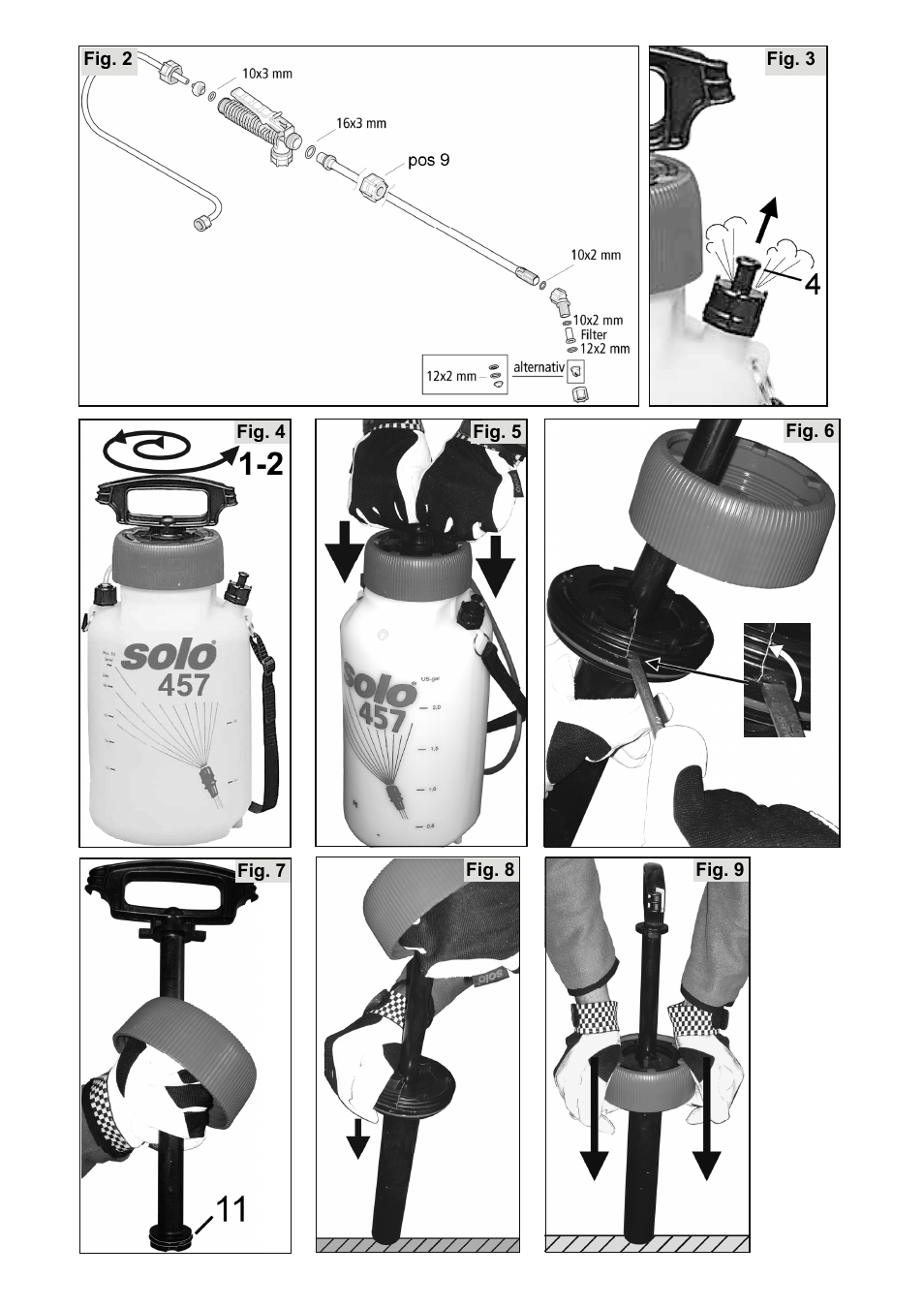 SOLO 456 Handbetätigte Druckspritze User Manual | Page 3 / 32