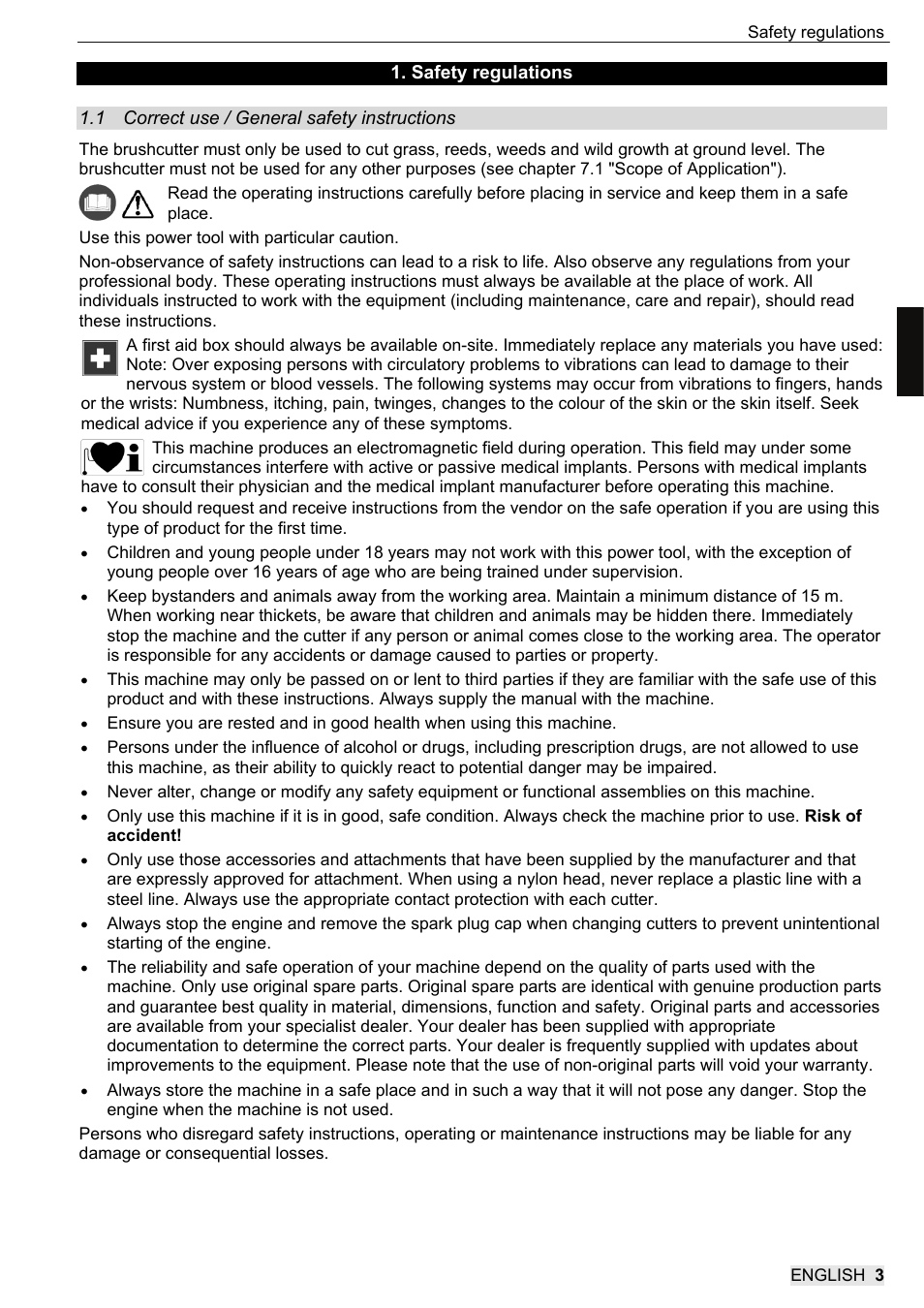 SOLO 104L Grastrimmer User Manual | Page 21 / 104