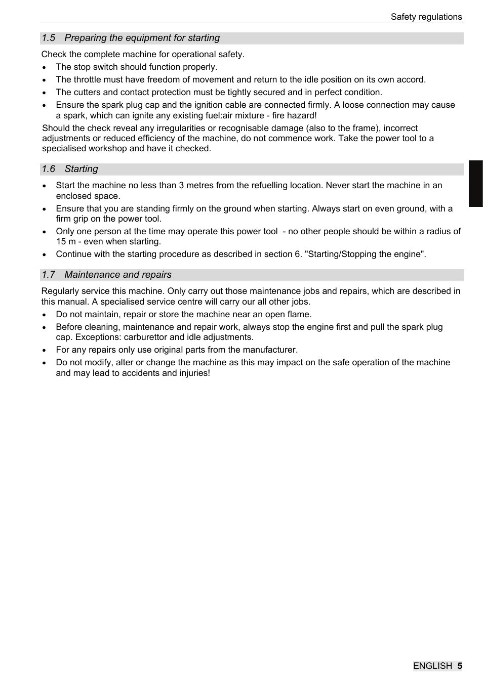 SOLO 104L Grastrimmer User Manual | Page 23 / 104