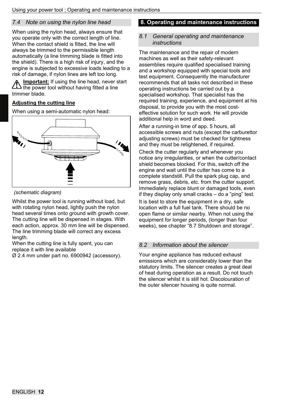 SOLO 104L Grastrimmer User Manual | Page 30 / 104