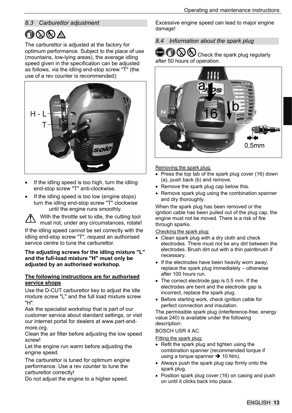 SOLO 104L Grastrimmer User Manual | Page 31 / 104
